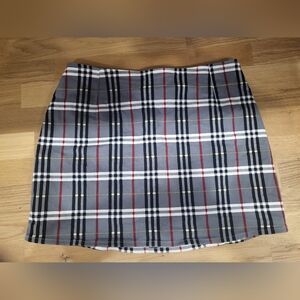 Free add on! Plaid mini skirt